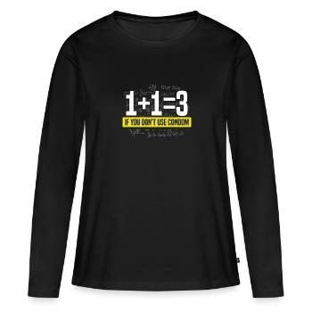 If you do not use condom formula - Women's Premium Organic Long Sleeve Shirt - black - Front - Julia (174cm)