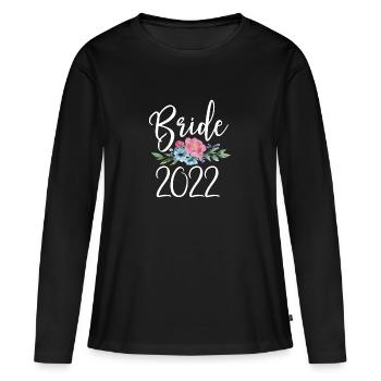 Bride 2022 - Women's Premium Organic Long Sleeve Shirt - black - Front - Julia (174cm)