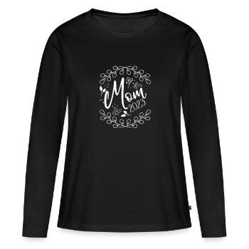 Mama Im Jahr 2023 - Frauen Premium Bio Langarmshirt - Schwarz - Vorne - Julia (174cm)