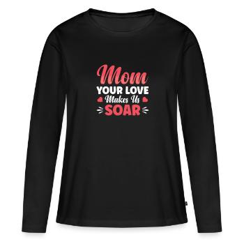 Your love makes us ascend - Women's Premium Organic Long Sleeve Shirt - black - Front - Julia (174cm)