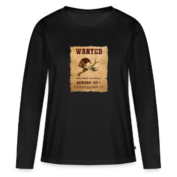 WANTED POSTER PAPIER CARGOL CATALA - T-shirt manches longues Premium bio Femme - noir - Devant - Julia (174cm)