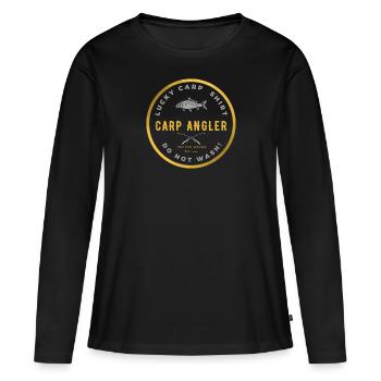 Pêcheur professionnel - T-shirt manches longues Premium bio Femme - noir - Devant - Julia (174cm)