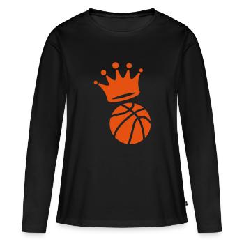 Basketball - Basket ball - Basket-ball - Baskette - Women's Premium Organic Long Sleeve Shirt - black - Front - Julia (174cm)