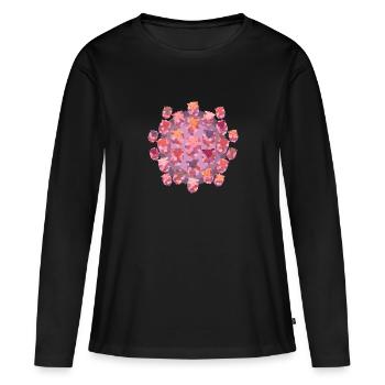Schafe zählen Multi - Frauen Premium Bio Langarmshirt - Schwarz - Vorne - Julia (174cm)