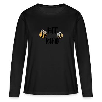 Enfant abeille - T-shirt manches longues Premium bio Femme - noir - Devant - Julia (174cm)