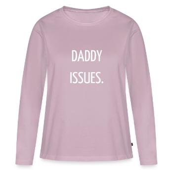 Papa-Probleme - Frauen Premium Bio Langarmshirt - Altrosa - Vorne - Julia (174cm)