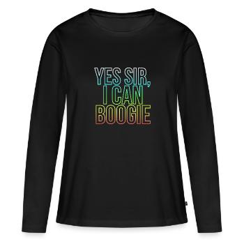 I Can Boogie - Women's Premium Organic Long Sleeve Shirt - black - Front - Julia (174cm)