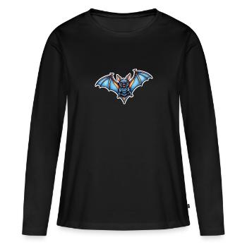 Chauve-souris Neo Traditionnel - T-shirt manches longues Premium bio Femme - noir - Devant - Julia (174cm)
