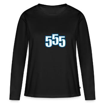 Thaïlande Haha 555 5555+ Thai Laugh Funny - T-shirt manches longues Premium bio Femme - noir - Devant - Julia (174cm)