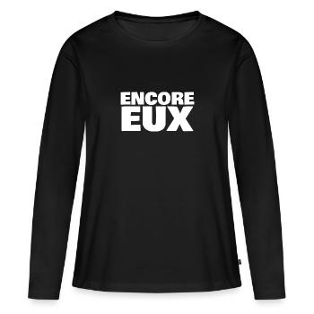 encore eux - T-shirt manches longues Premium bio Femme - noir - Devant - Julia (174cm)
