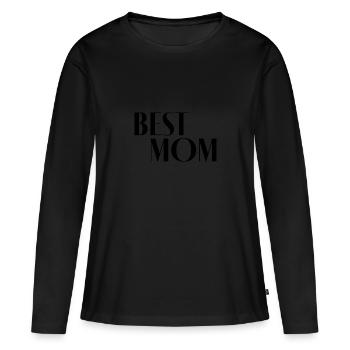 Best Mom - Frauen Premium Bio Langarmshirt - Schwarz - Vorne - Julia (174cm)