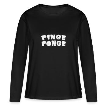 Table Tennis Pinge Ponge Table Tennis Player - Women's Premium Organic Long Sleeve Shirt - black - Front - Julia (174cm)