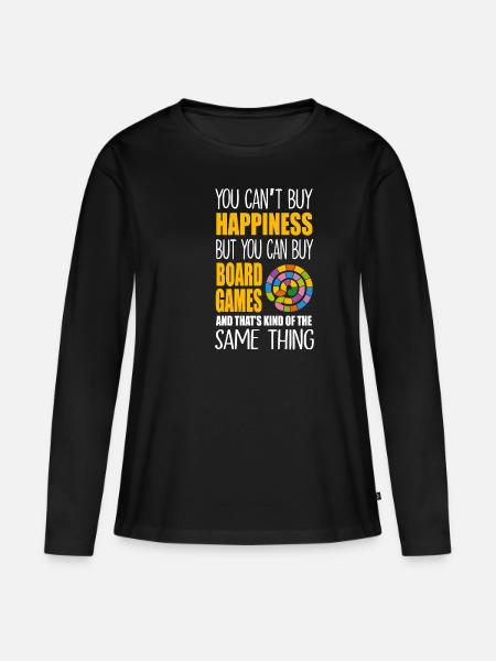 Brettspiele Gamer Würfel RPG Tabletop Geschenke - Frauen Premium Bio Langarmshirt - Schwarz