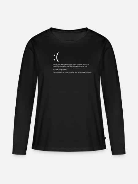 Programmierer - Frauen Premium Bio Langarmshirt - Schwarz