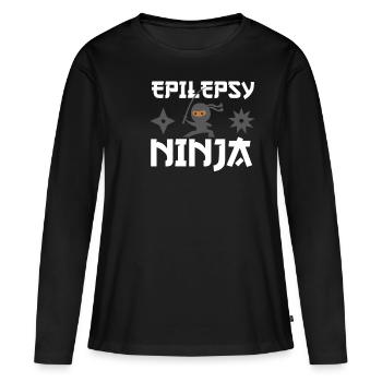 Epilepsy Krankheit - Frauen Premium Bio Langarmshirt - Schwarz - Vorne - Julia (174cm)