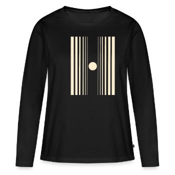 Effet doppler de conception Nerd - T-shirt manches longues Premium bio Femme - noir - Devant - Julia (174cm)
