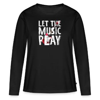 Guitariste guitariste guitariste musicien musique - T-shirt manches longues Premium bio Femme - noir - Devant - Julia (174cm)