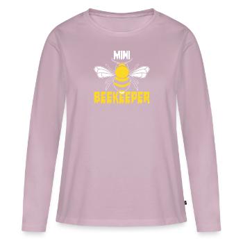 Save Bee Bees Environment Honey Climate Protection Animals - Women's Premium Organic Long Sleeve Shirt - dusky pink - Front - Julia (174cm)