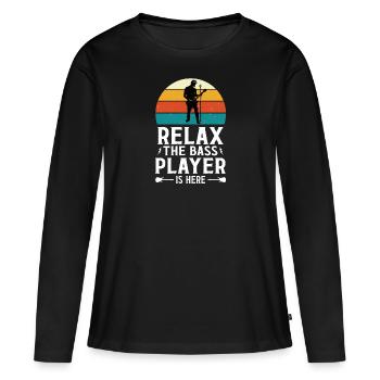 Guitariste Guitariste Guitariste Guitariste Musiciens Musique - T-shirt manches longues Premium bio Femme - noir - Devant - Julia (174cm)