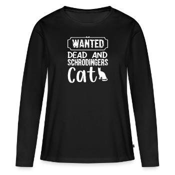 Schrodingers Katze box Lustige Wissenschaft Nerd - Frauen Premium Bio Langarmshirt - Schwarz - Vorne - Julia (174cm)