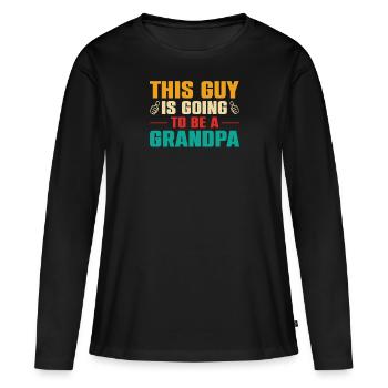 Opa Geschenkidee Opa weiß alles Spruch Großvater - Frauen Premium Bio Langarmshirt - Schwarz - Vorne - Julia (174cm)