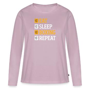 Boxing Boxing Ring Martial Arts Ring - Women's Premium Organic Long Sleeve Shirt - dusky pink - Front - Julia (174cm)