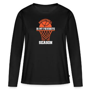 Basketball Player Basketball Slamdunk BBall Basket Layer - Women's Premium Organic Long Sleeve Shirt - black - Front - Julia (174cm)