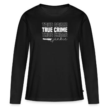 True Crime Crime Series Crime Detective - T-shirt manches longues Premium bio Femme - noir - Devant - Julia (174cm)