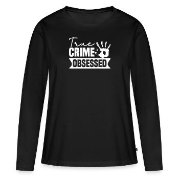 True Crime Crime Series Crime Detective - T-shirt manches longues Premium bio Femme - noir - Devant - Julia (174cm)