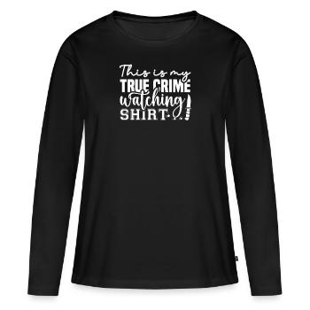 True Crime Crime Series Crime Detective - T-shirt manches longues Premium bio Femme - noir - Devant - Julia (174cm)
