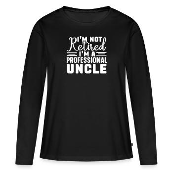 Meilleur oncle Bad Influence Cadeau de famille - T-shirt manches longues Premium bio Femme - noir - Devant - Julia (174cm)