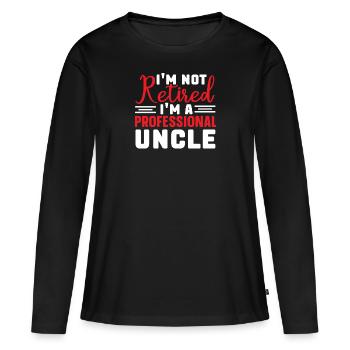 Meilleur oncle Bad Influence Cadeau de famille - T-shirt manches longues Premium bio Femme - noir - Devant - Julia (174cm)