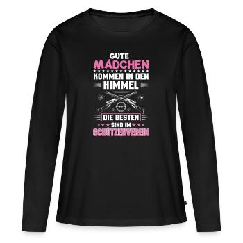 Shooting club shooting shooting gallery girl - Women's Premium Organic Long Sleeve Shirt - black - Front - Julia (174cm)