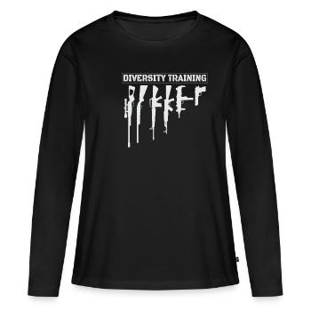 Waffen Geschenkidee Schießsport Gender Spruch Witz - Frauen Premium Bio Langarmshirt - Schwarz - Vorne - Julia (174cm)