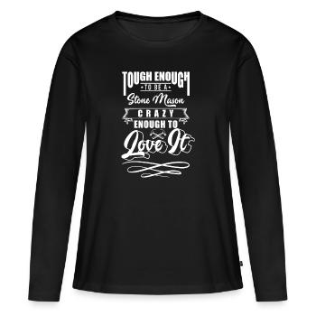 Artisans Sculpteurs - T-shirt manches longues Premium bio Femme - noir - Devant - Julia (174cm)