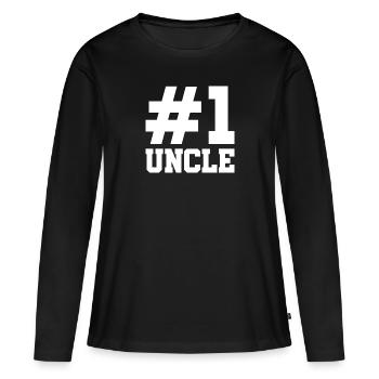 Meilleur oncle Bad Influence Cadeau de famille - T-shirt manches longues Premium bio Femme - noir - Devant - Julia (174cm)