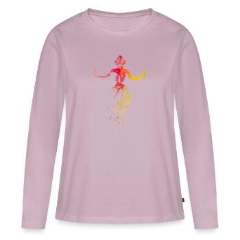 Danseuse arabe - T-shirt manches longues Premium bio Femme - rose poudré - Devant - Julia (174cm)