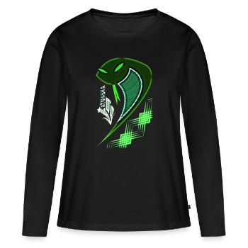 cobra - T-shirt manches longues Premium bio Femme - noir - Devant - Julia (174cm)