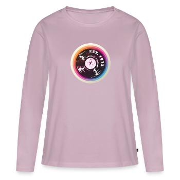 Année de naissance 1972 - T-shirt manches longues Premium bio Femme - rose poudré - Devant - Julia (174cm)