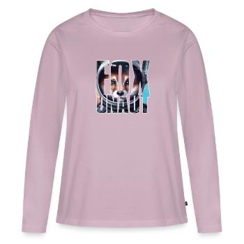 Foxonaut - Lustiger Fuchs Füchse Spruch - Frauen Premium Bio Langarmshirt - Altrosa - Vorne - Julia (174cm)