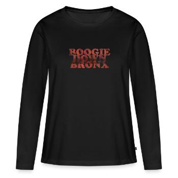 Boogie Down Bronx - T-shirt manches longues Premium bio Femme - noir - Devant - Julia (174cm)