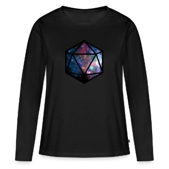 20 Würfel Galaxy - Frauen Premium Bio Langarmshirt - Schwarz - Vorne - Julia (174cm)