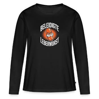 Offended liverwurst Funny for the humorous - Women's Premium Organic Long Sleeve Shirt - black - Front - Julia (174cm)