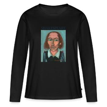William Shakespeare - T-shirt manches longues Premium bio Femme - noir - Devant - Julia (174cm)