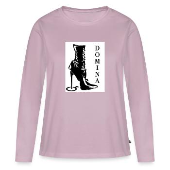 Dominatrix Boots - Women's Premium Organic Long Sleeve Shirt - dusky pink - Front - Julia (174cm)