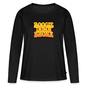 Boogie Down Bronx - T-shirt manches longues Premium bio Femme - noir - Devant - Julia (174cm)