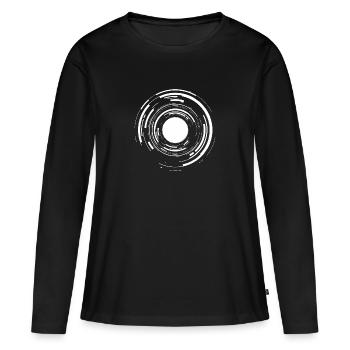 Galaxy - Frauen Premium Bio Langarmshirt - Schwarz - Vorne - Julia (174cm)