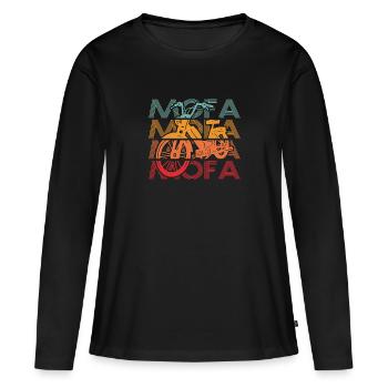 Moped Moped Moped Driver Moped Rider - Women's Premium Organic Long Sleeve Shirt - black - Front - Julia (174cm)