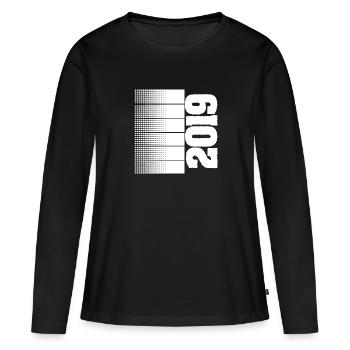 Freizeit 2019 - Frauen Premium Bio Langarmshirt - Schwarz - Vorne - Julia (174cm)