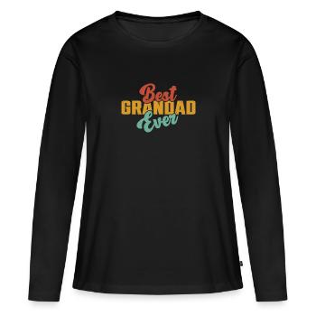 Bester Opa Der Welt - Frauen Premium Bio Langarmshirt - Schwarz - Vorne - Julia (174cm)